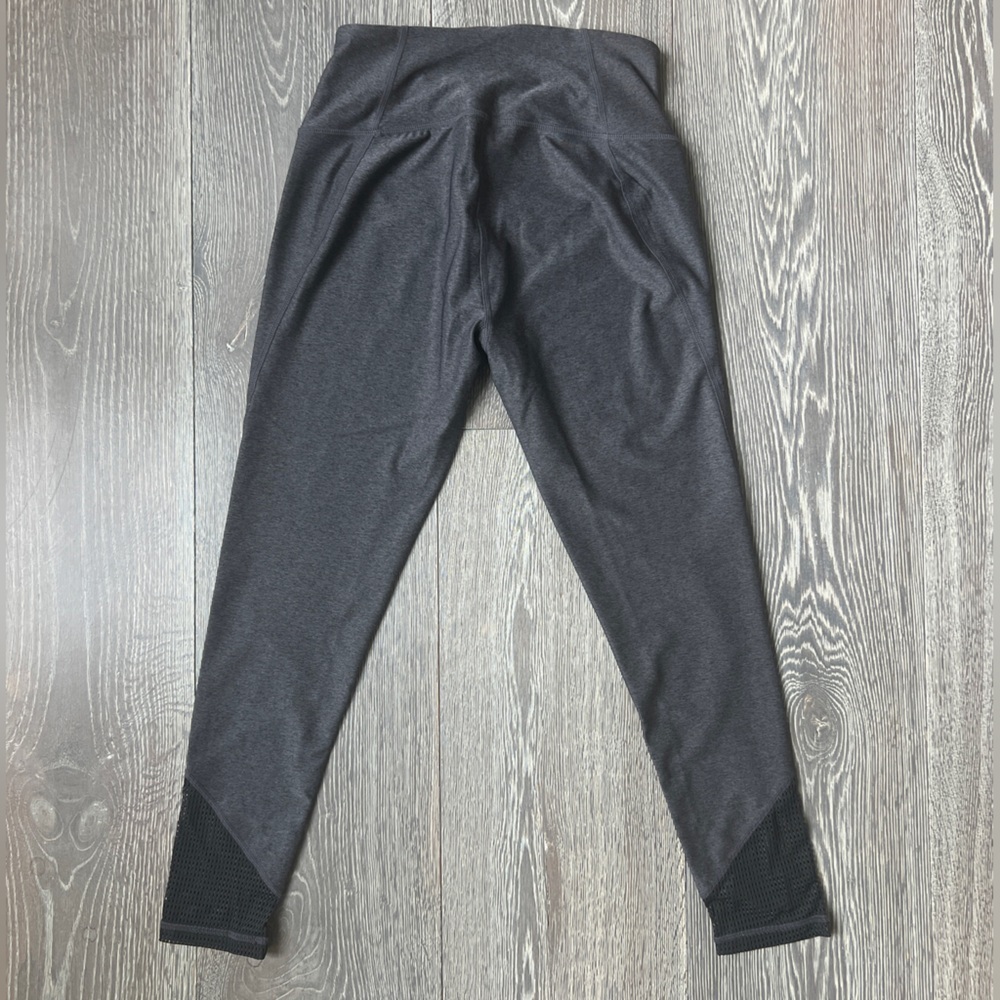 Z by Zella High Waisted Illustrious Charcoal Gray & black Mesh Leggings Sz Small - Picture 4 of 10